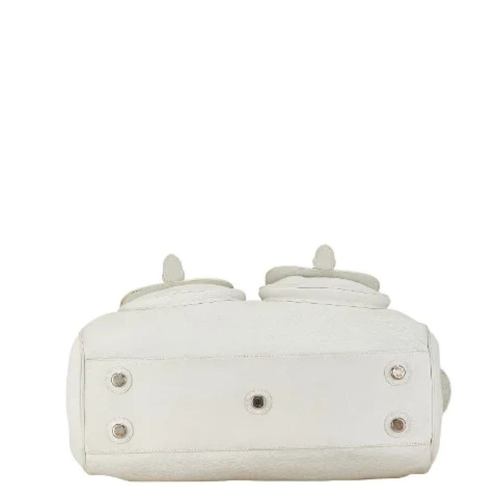 Dior Vintage Pre-owned Leather dior-bags White Dames