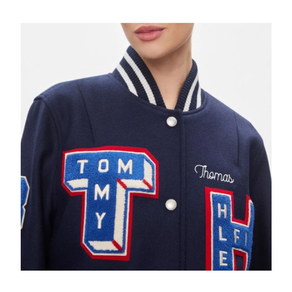 Tommy Hilfiger Dames Wol Varsity Jack Blue Dames