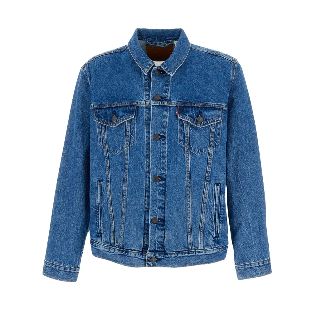 Levi's Mannelijk Blauw Jassen Heren, S, Denim, Trucker Denim Jacket