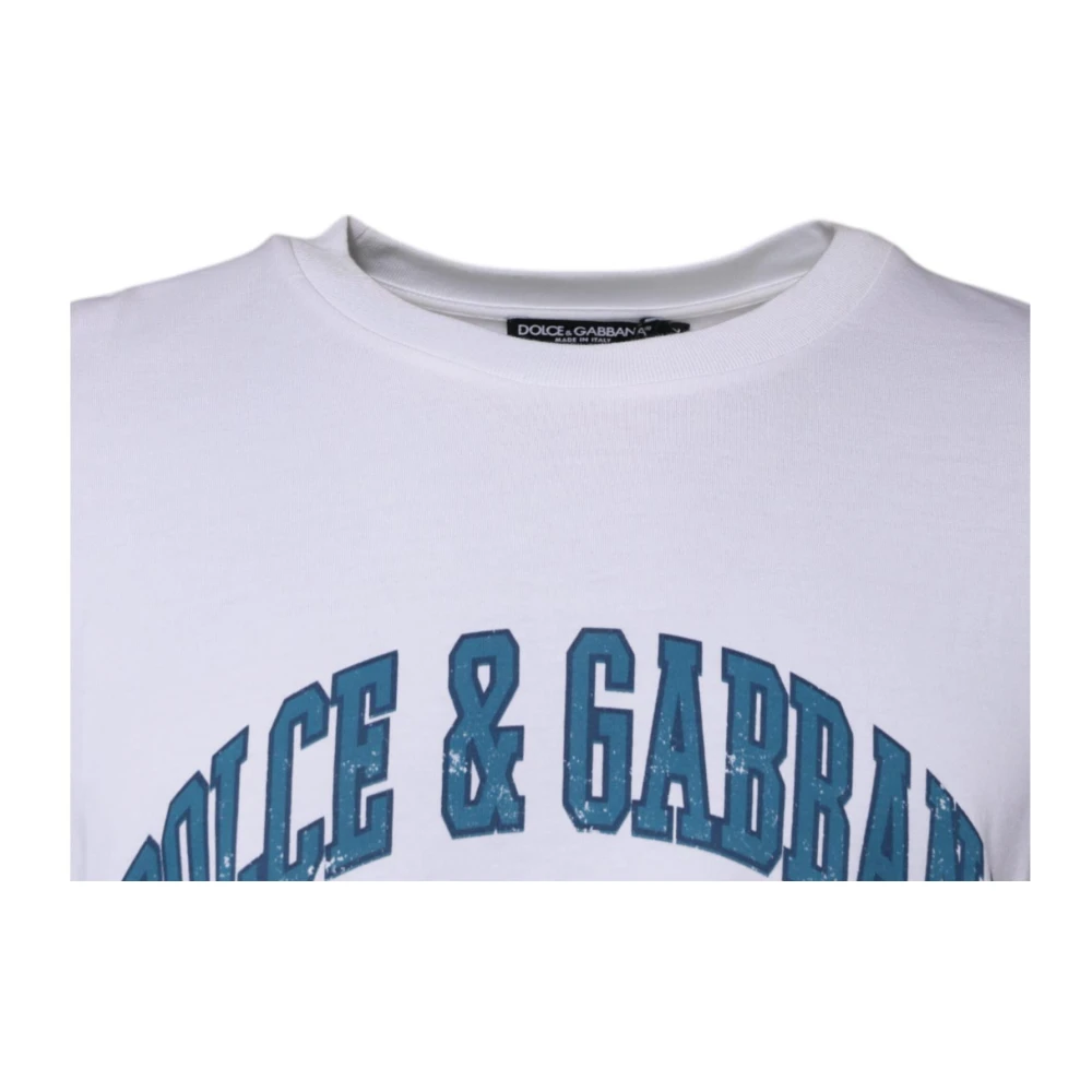 Dolce & Gabbana T-shirt met Grafische Print White Heren