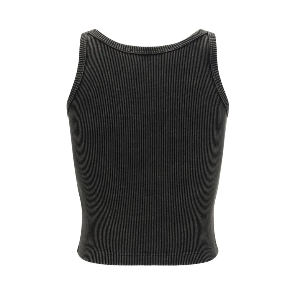 Alessandra Rich Mouwloze Monogram Top Gray Dames