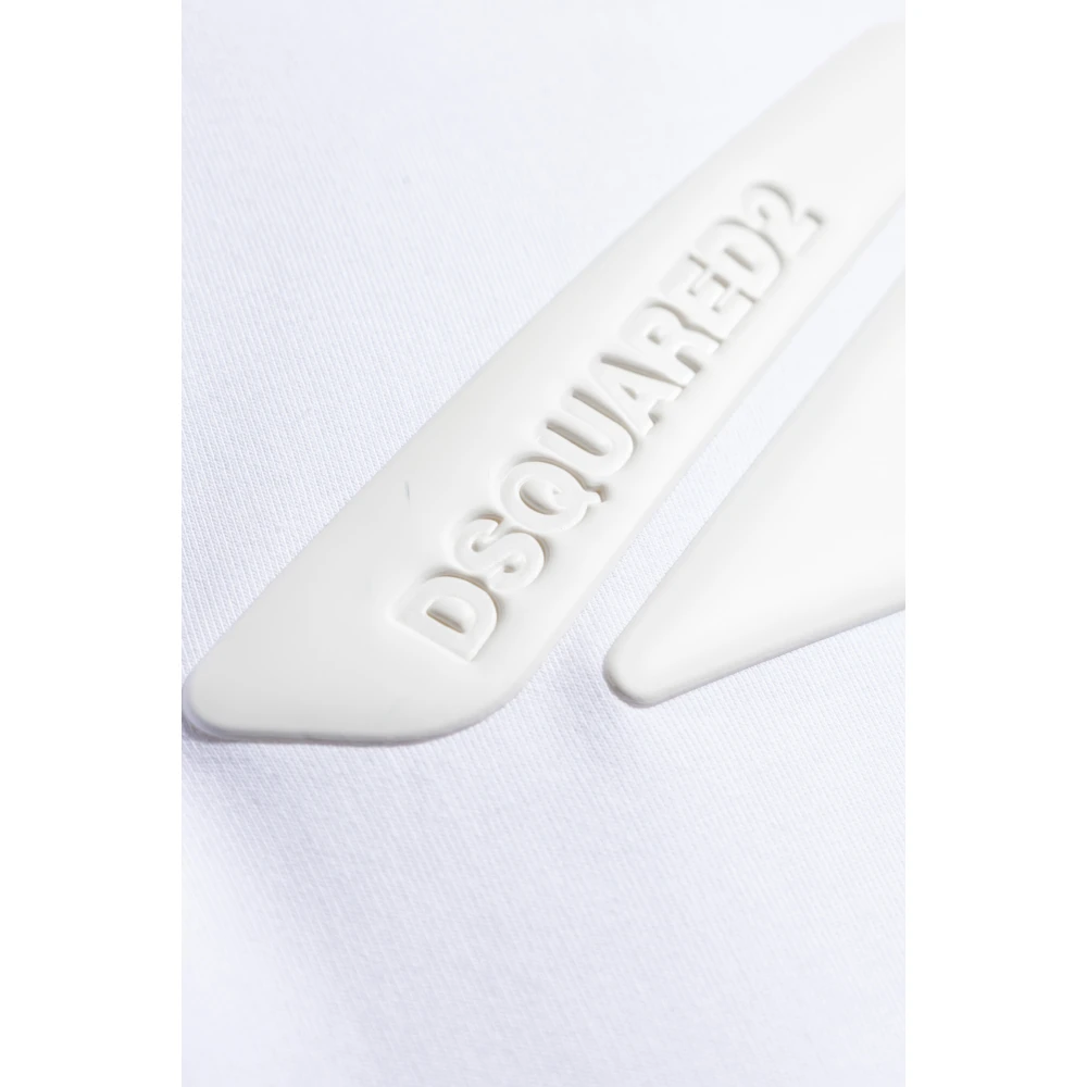 Dsquared2 T-shirt met logo White Heren