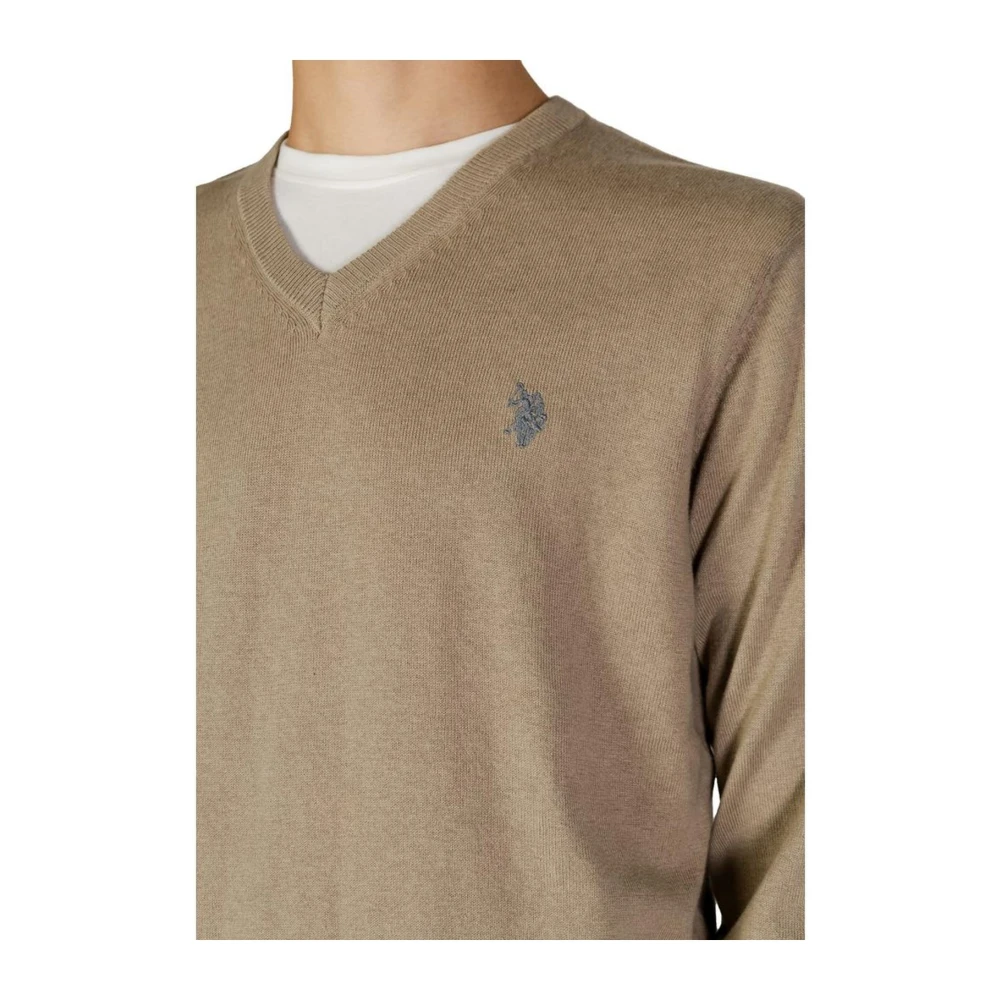 U.s. Polo Assn. Cashmere Gebreide Trui Beige Heren