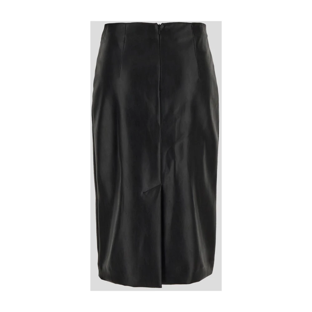 Lardini Leather Skirts Black Dames