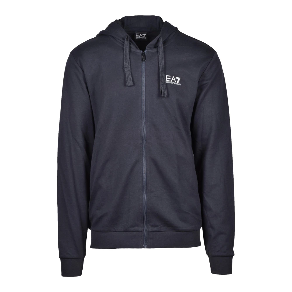 Emporio Armani EA7 Katoenen Sweatshirt Blue Heren