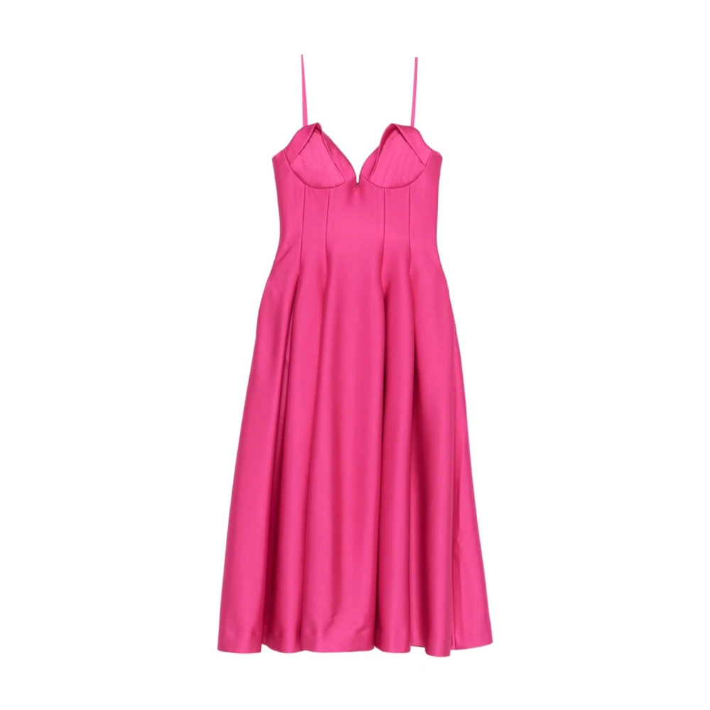Rebecca Vallance Pink Midi Dresses, Female, Xs, Saskia Midi Dress