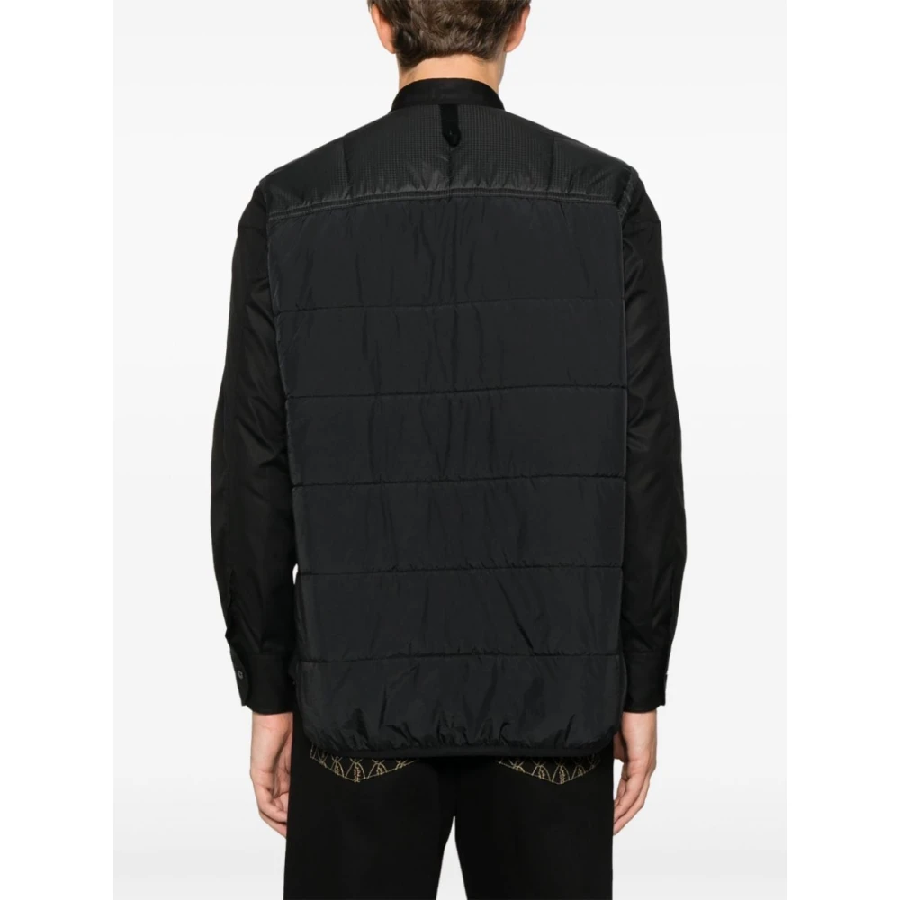Junya Watanabe Zwarte Katoenen Overhemdjasje Black Heren