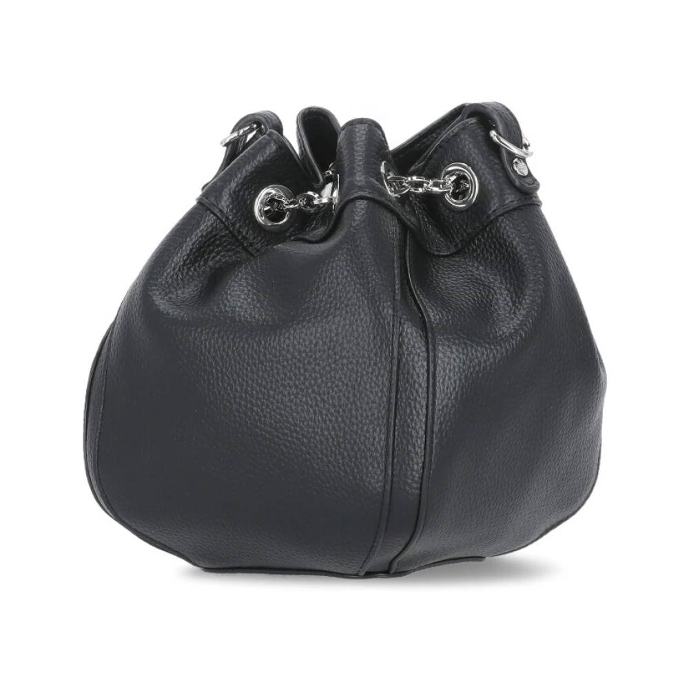 Vivienne Westwood Zwarte Bucket Bag met Koordsluiting Black Dames