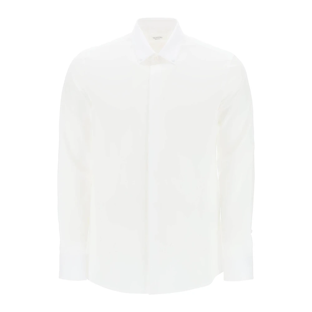 Valentino Garavani Rockstud Unlimited Slim Fit Overhemd White Heren