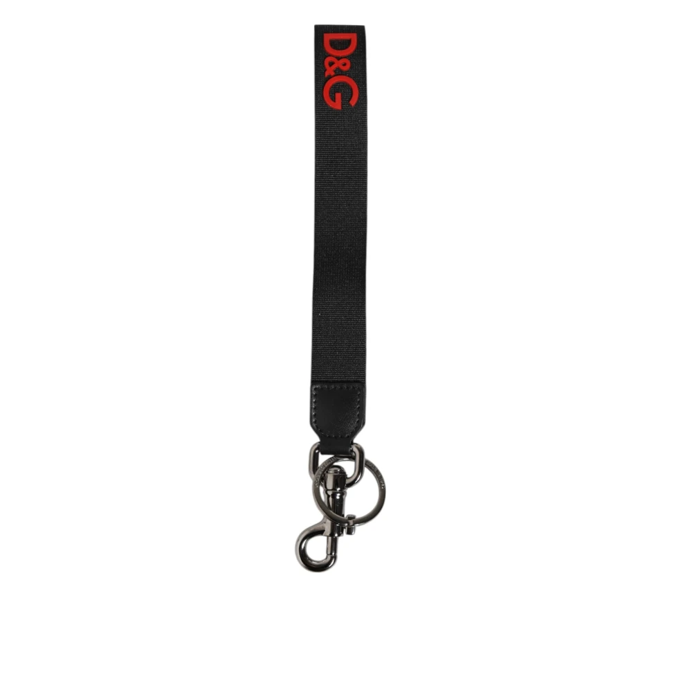 Dolce & Gabbana Men's Black Keychains, One Size, Keyring