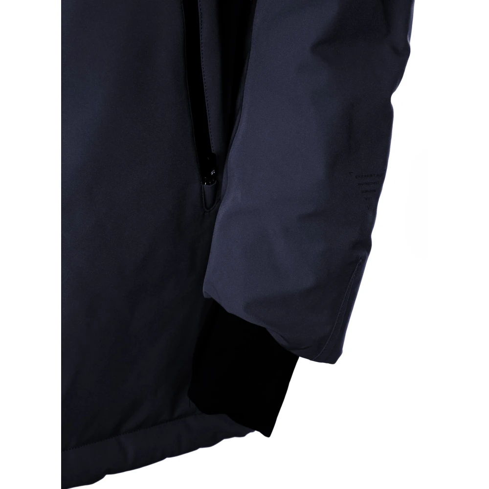 Krakatau Reflecterende winterparka met verstelbare capuchon Blue Heren