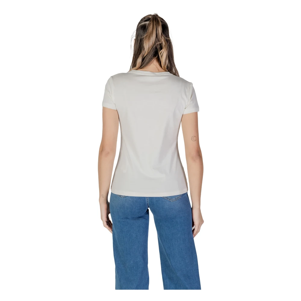 Liu Jo Korte Mouw T-shirt Lente Zomer Collectie Beige Dames