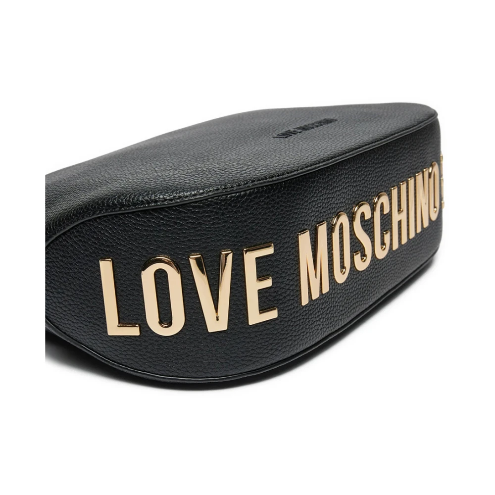 Love Moschino Zwarte schoudertas met logo Black Dames