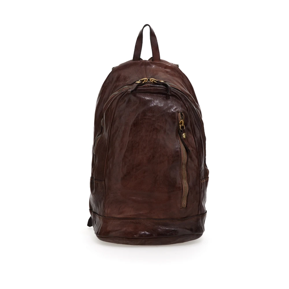 Campomaggi Men's Brown Leather Backpack