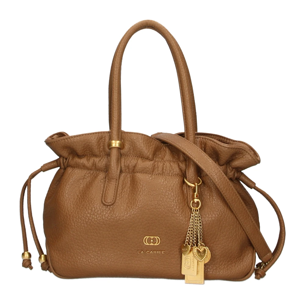 La Carrie Beige Handtas Stijlvol Ontwerp Beige Dames
