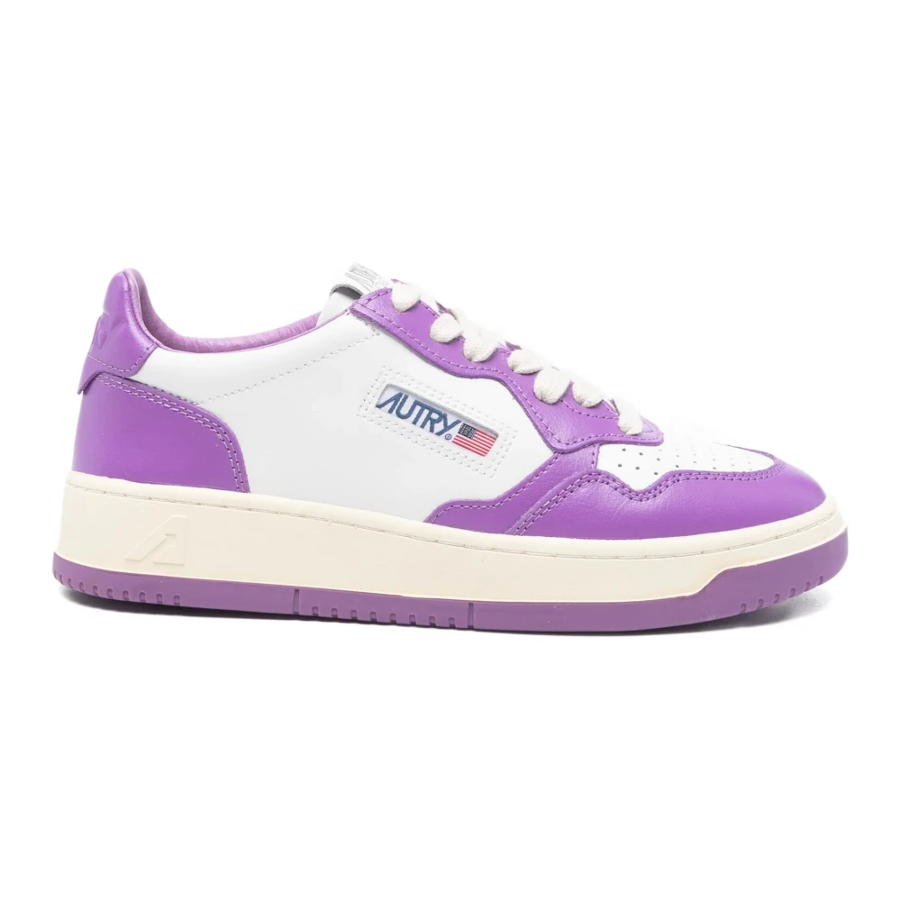 Autry Lace-up Geperforeerde Sneakers Dames Schoenen Paars