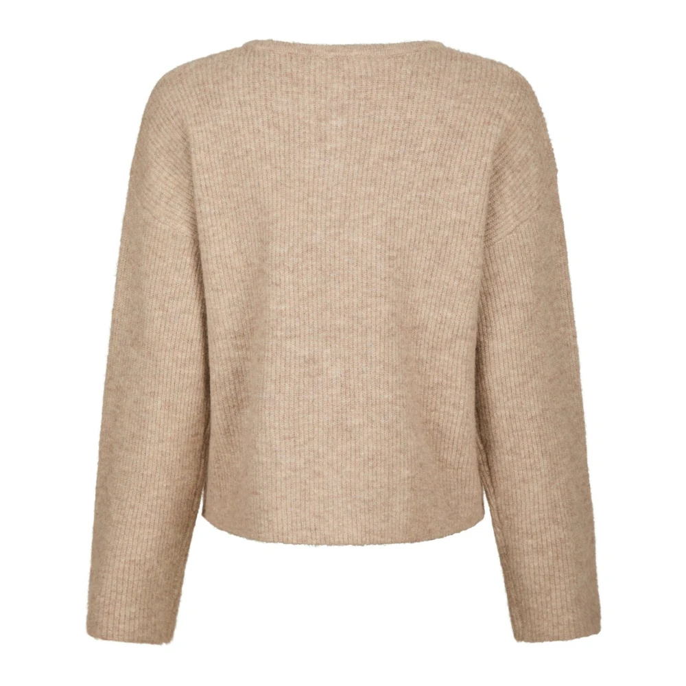 NEO NOIR Sand Melange Gebreide Vest Beige Dames