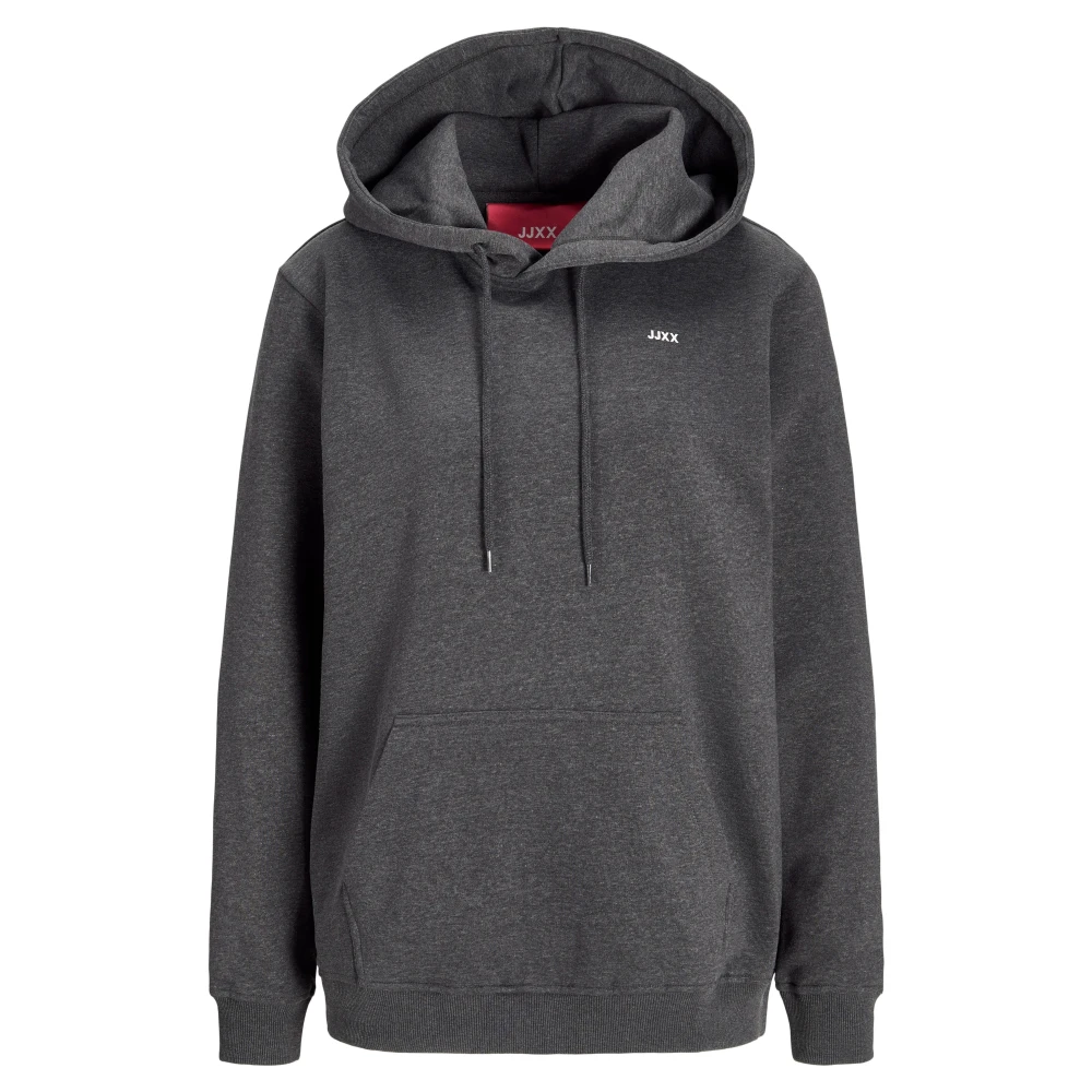 Jack & jones Hoodie Donkergrijs Melange Wit Gray Dames