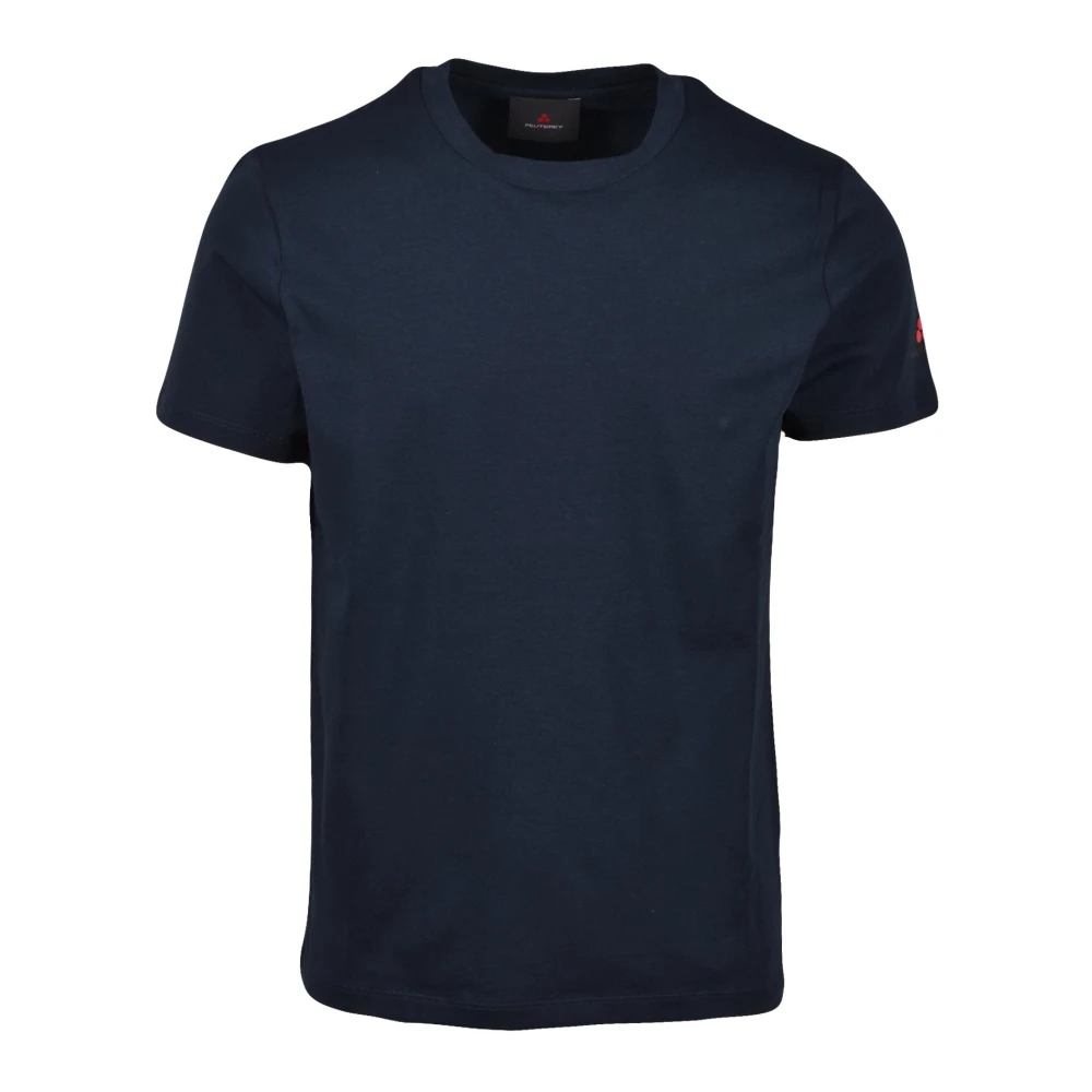 Peuterey Katoen Elastaan T-shirt Blue Heren