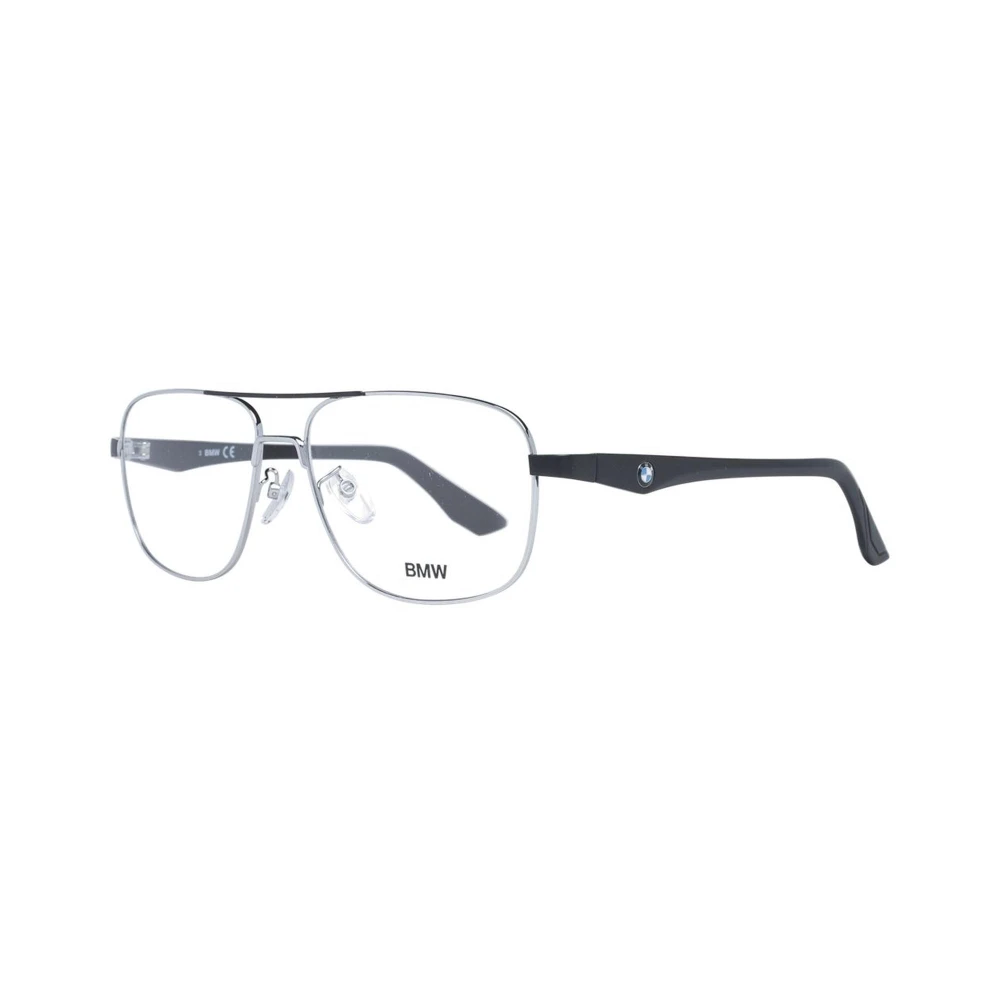 BMW Vierkante Aviator Bril Zilver Zwart Gray Heren
