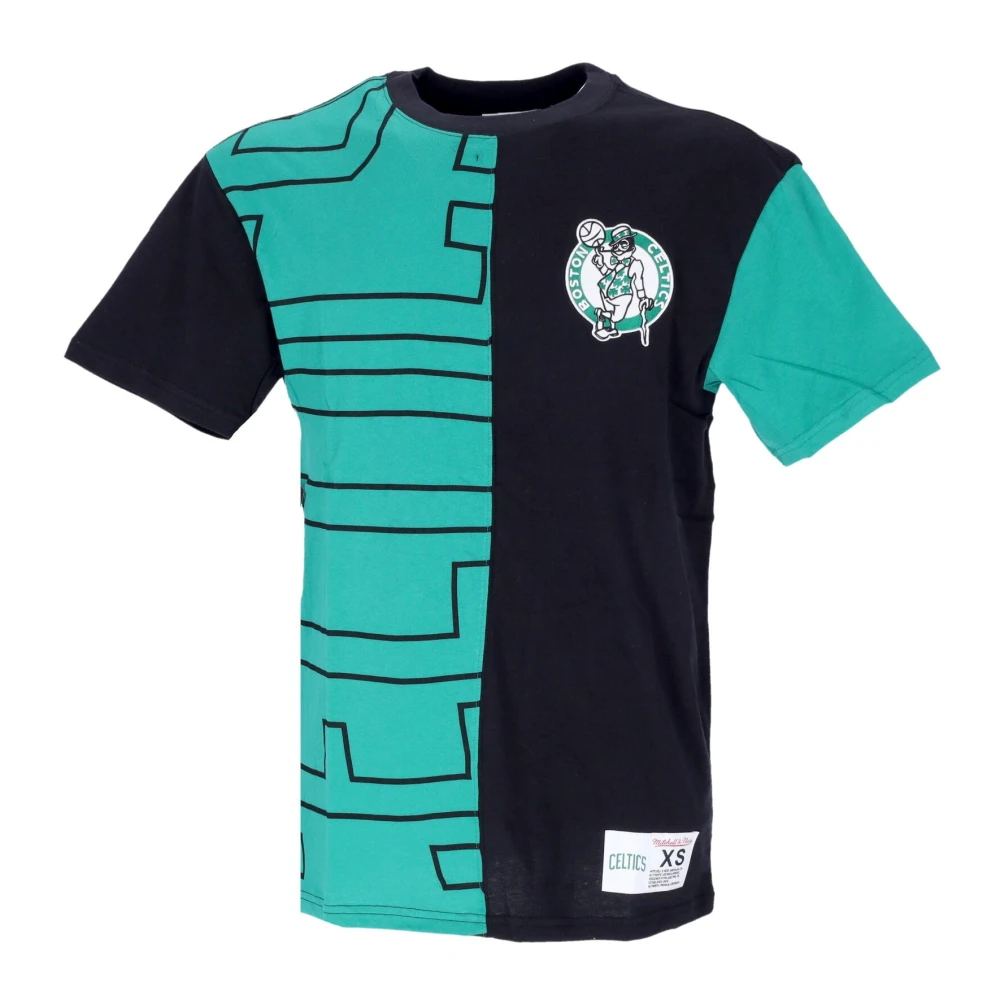Mitchell & Ness Boston Celtics NBA Tee Hardwood Classics Blue Heren