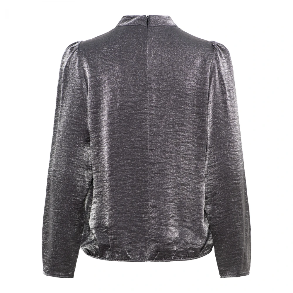 &Co Woman Bloes met lange mouwen en V-hals Gray Dames