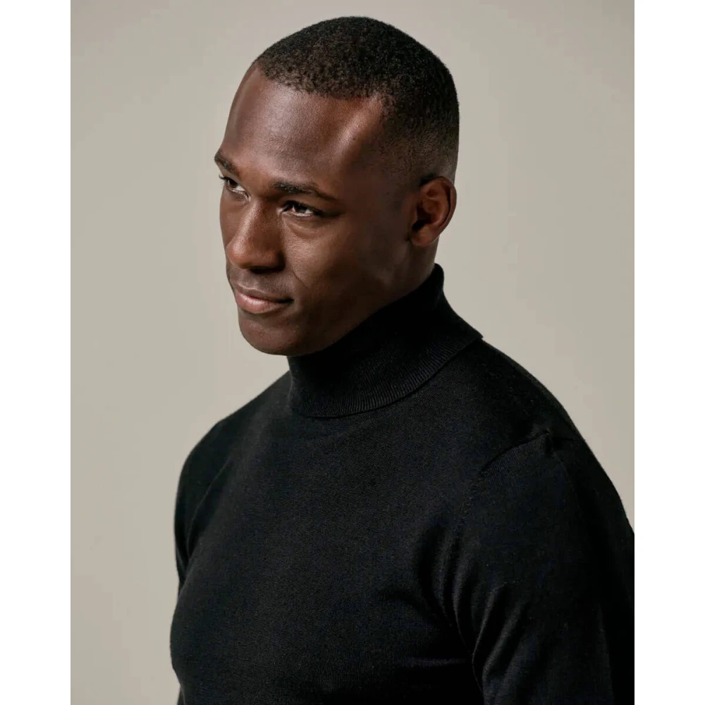 Profuomo Zwarte Coltrui Pullover Black Heren