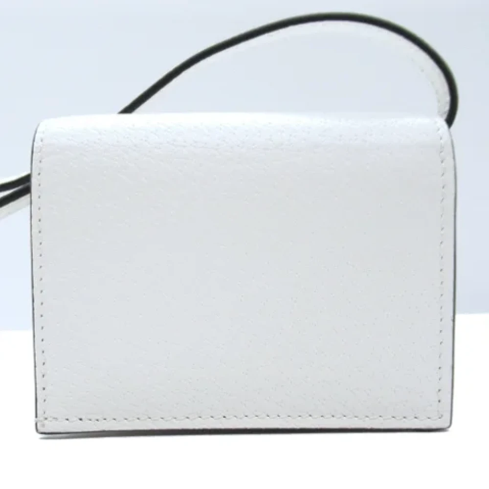 Gucci Vintage Pre-owned Leather wallets White Dames