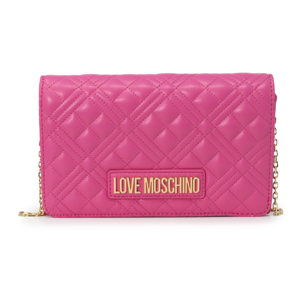 Love Moschino Gewatteerde Schoudertas Fuchsia Pink Dames