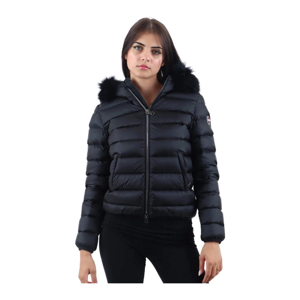 Colmar Zwarte Winterjas met Afneembare Capuchon Black Dames
