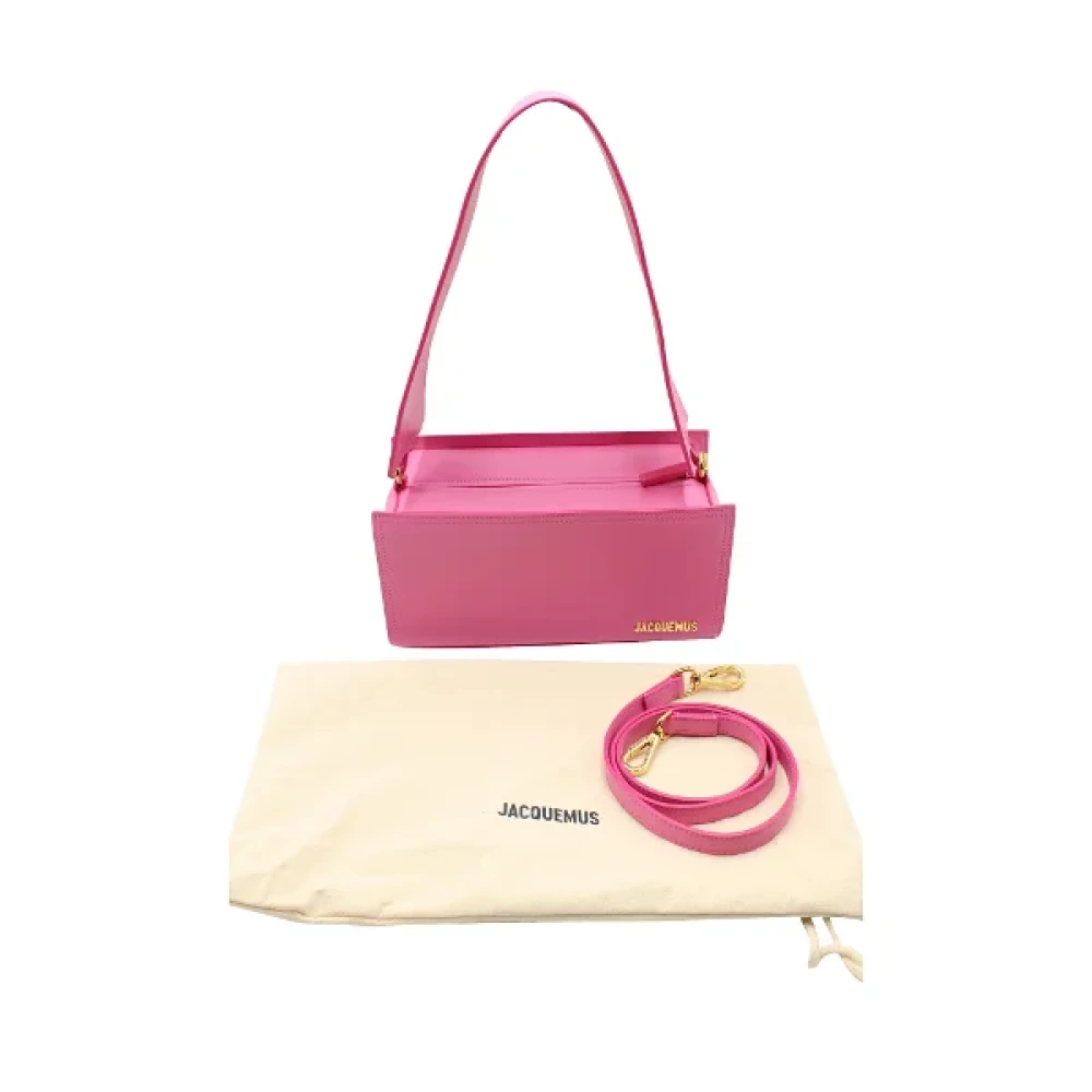 Jacquemus Pre-owned Leather handbags Pink Dames