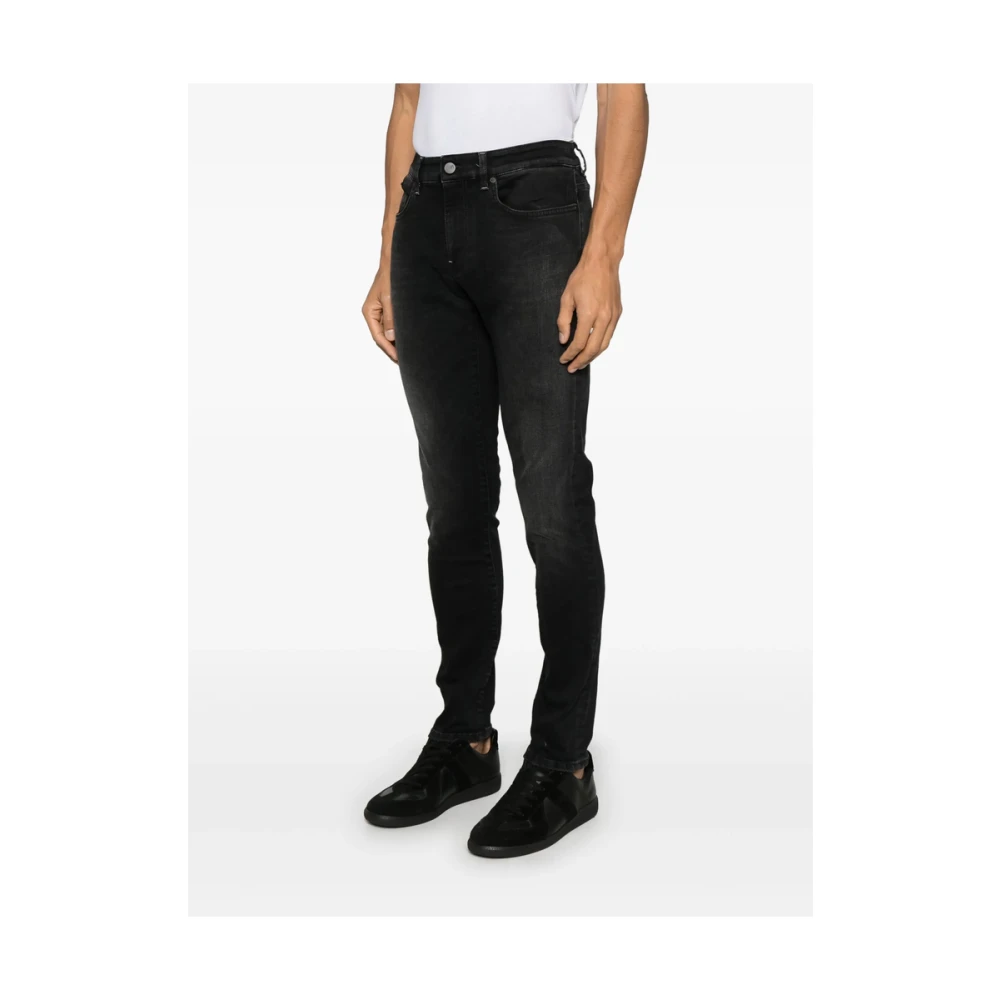 Pt01 Zwarte Denim Jeans met Klassieke Stijl Black Heren