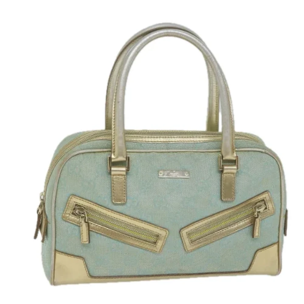 Gucci Vintage Pre-owned Canvas handbags Blue Dames