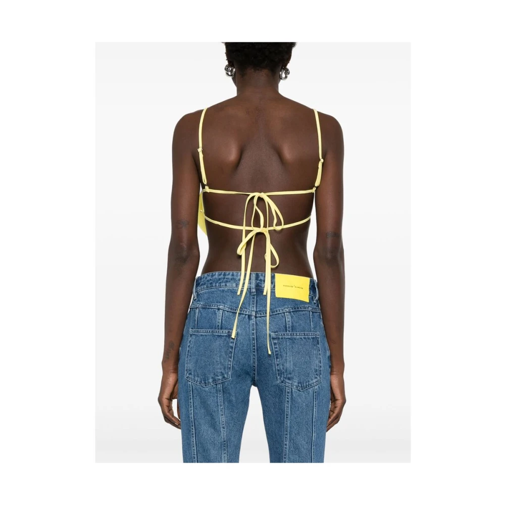 Blumarine Zonnebloemgele Verstelbare Spaghettibandjes Top Yellow Dames