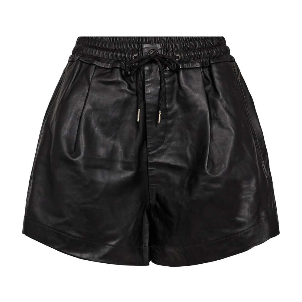 Co'Couture Zwarte leren shorts & knickers Black Dames