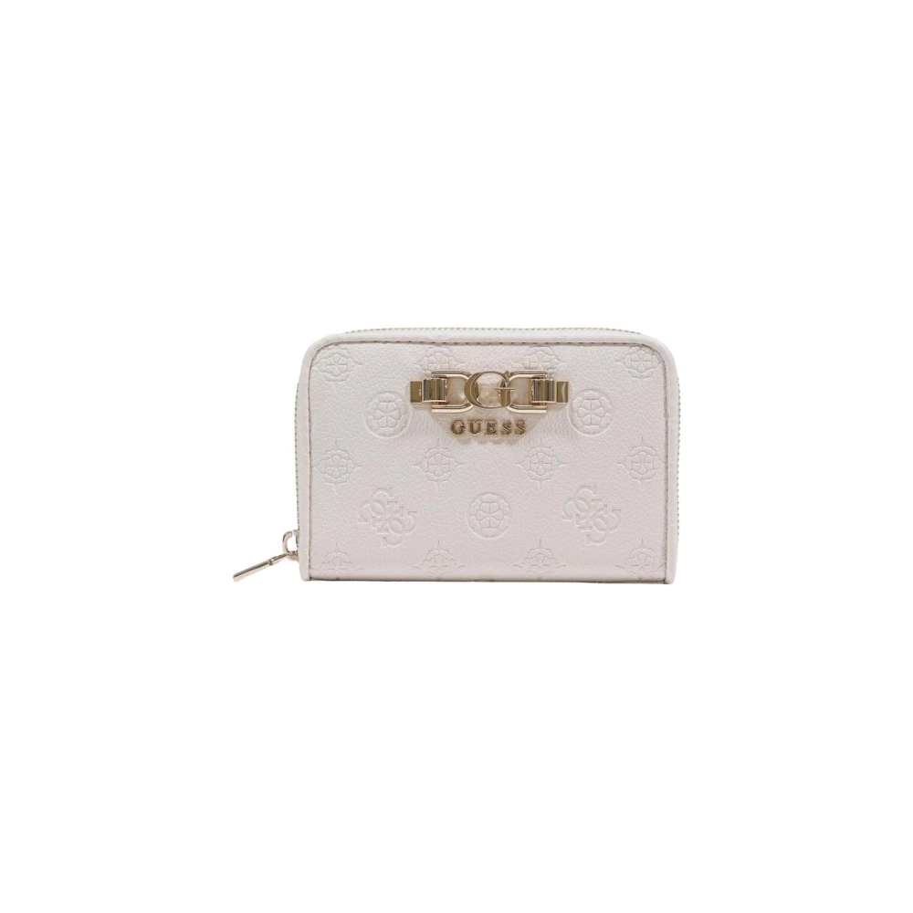 Guess Women's White Wallets & Cardholders, One Size, Zip-Around Wallet With Inside Compartments And Inside Pockets