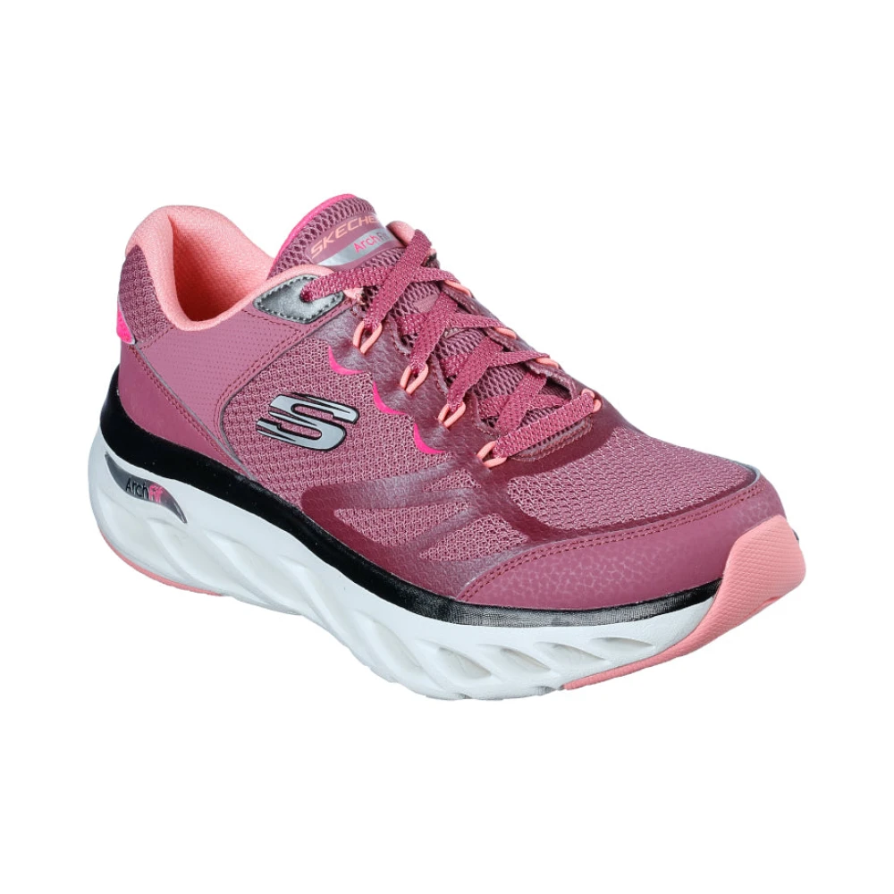 Skechers Dark Rose Arch Fit Sneaker Red, Dam