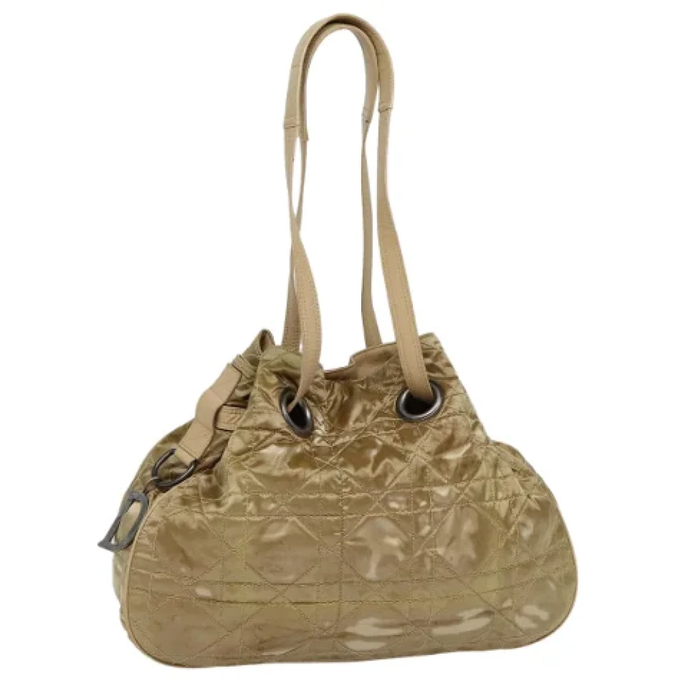 Dior Vintage Pre-owned Nylon dior-bags Beige Dames