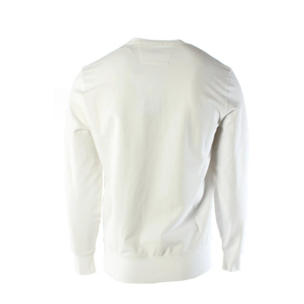C.P. Company Heren Crew Neck Stretch Fleece Sweater White Heren