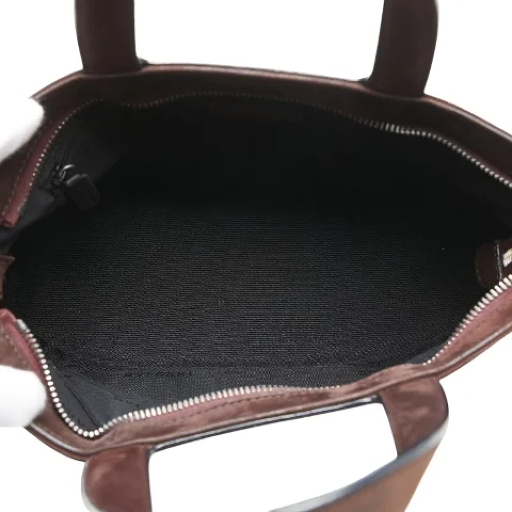 Bvlgari Vintage Pre-owned Leather handbags Brown Dames