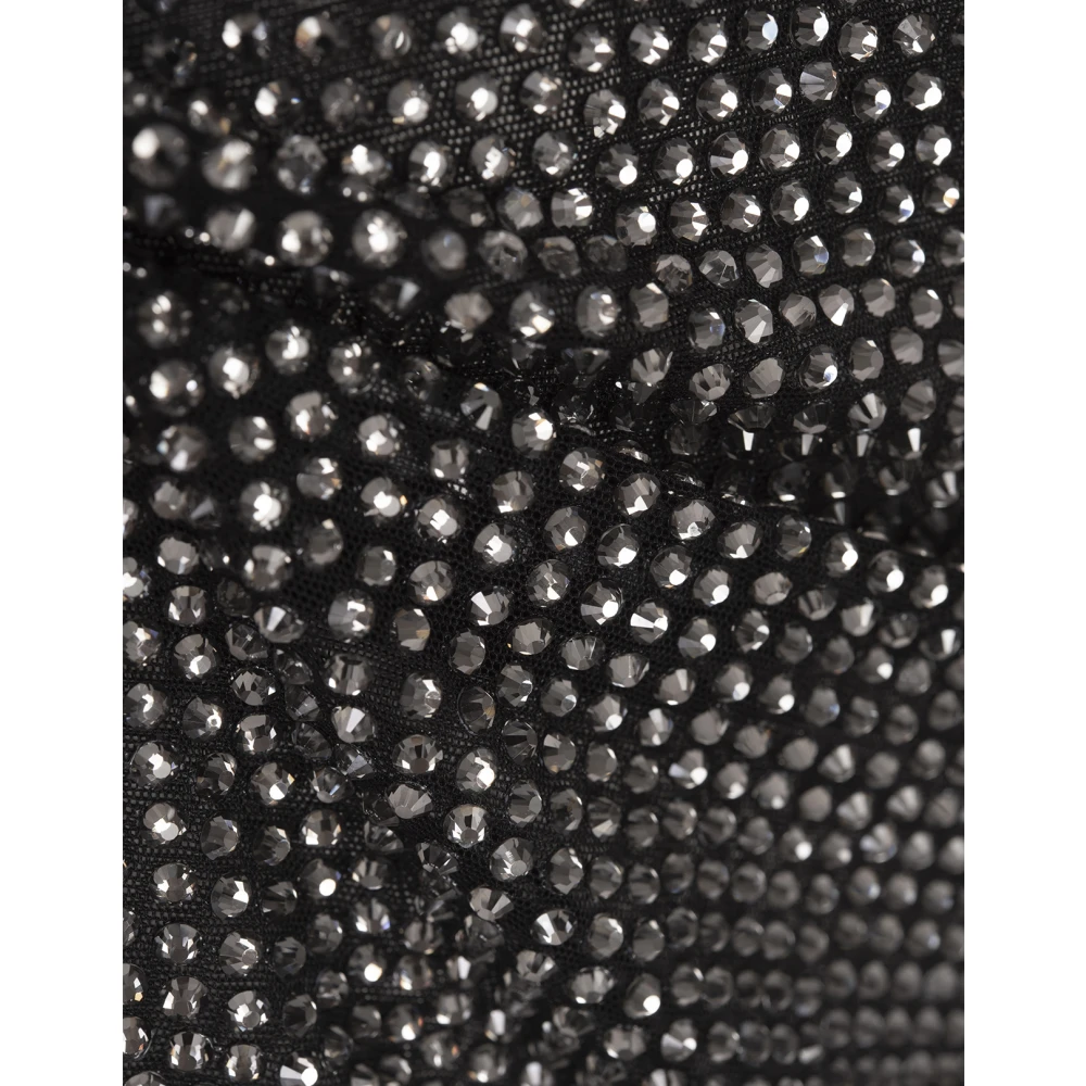 Giuseppe Di Morabito Zwart Strass Slim Fit T-shirt Black Dames