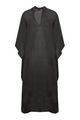 black-linen-kaftan-dress