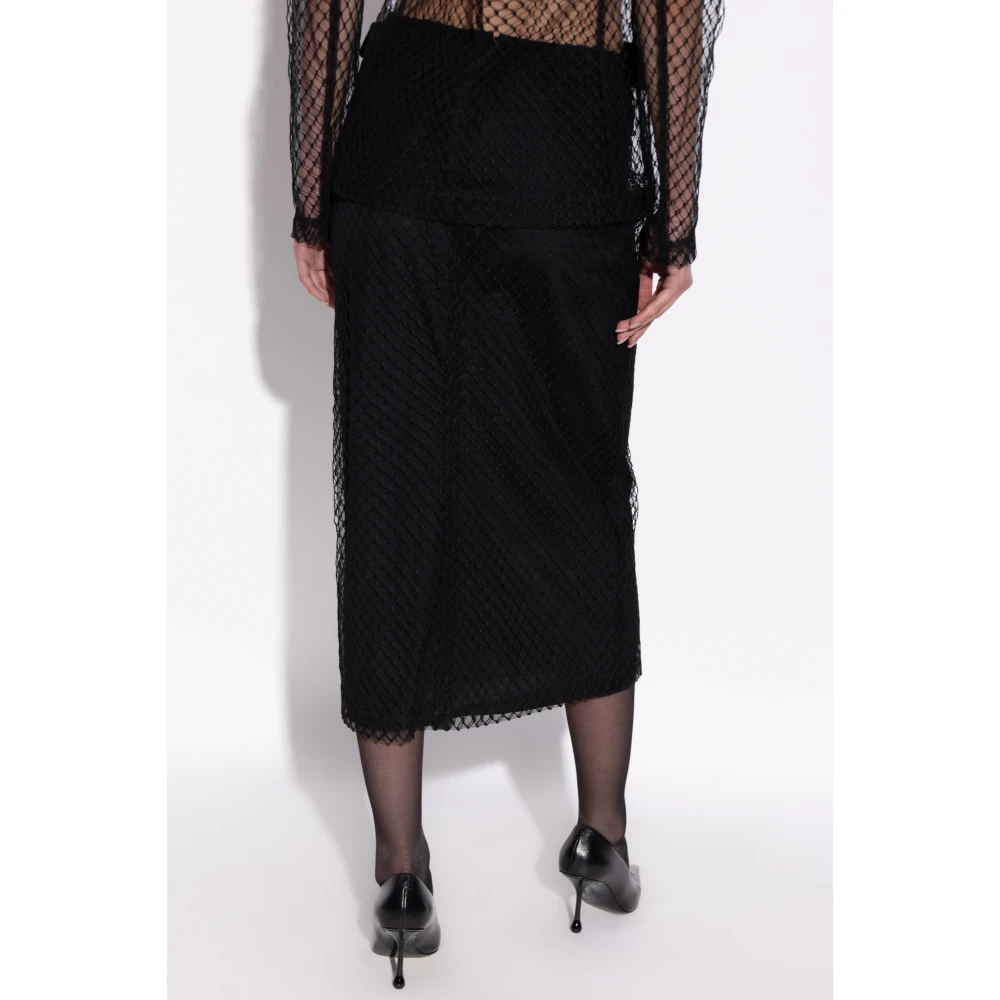 Dolce & Gabbana Rok met afneembare buitenlaag Black Dames