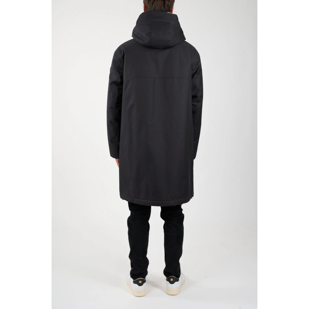 Duno Parka met afneembare capuchon en ritssluiting Black Heren