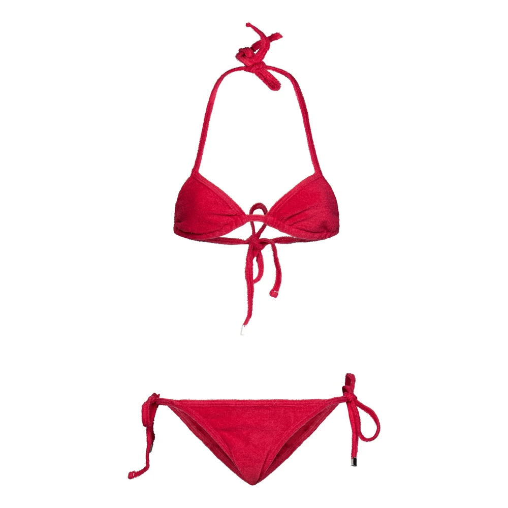 The Attico Watermeloen Driehoek Bikini Ss23 Red Dames