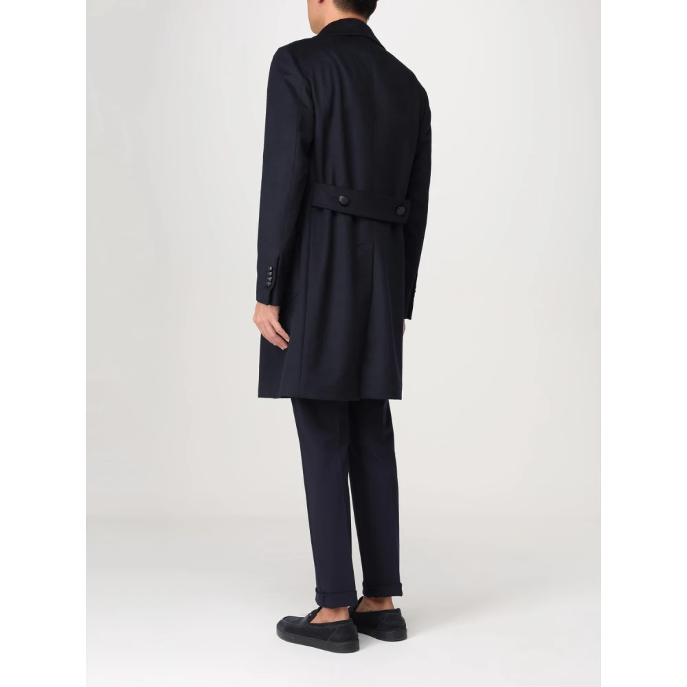 Tagliatore Dubbelborstige Jas Blue Heren