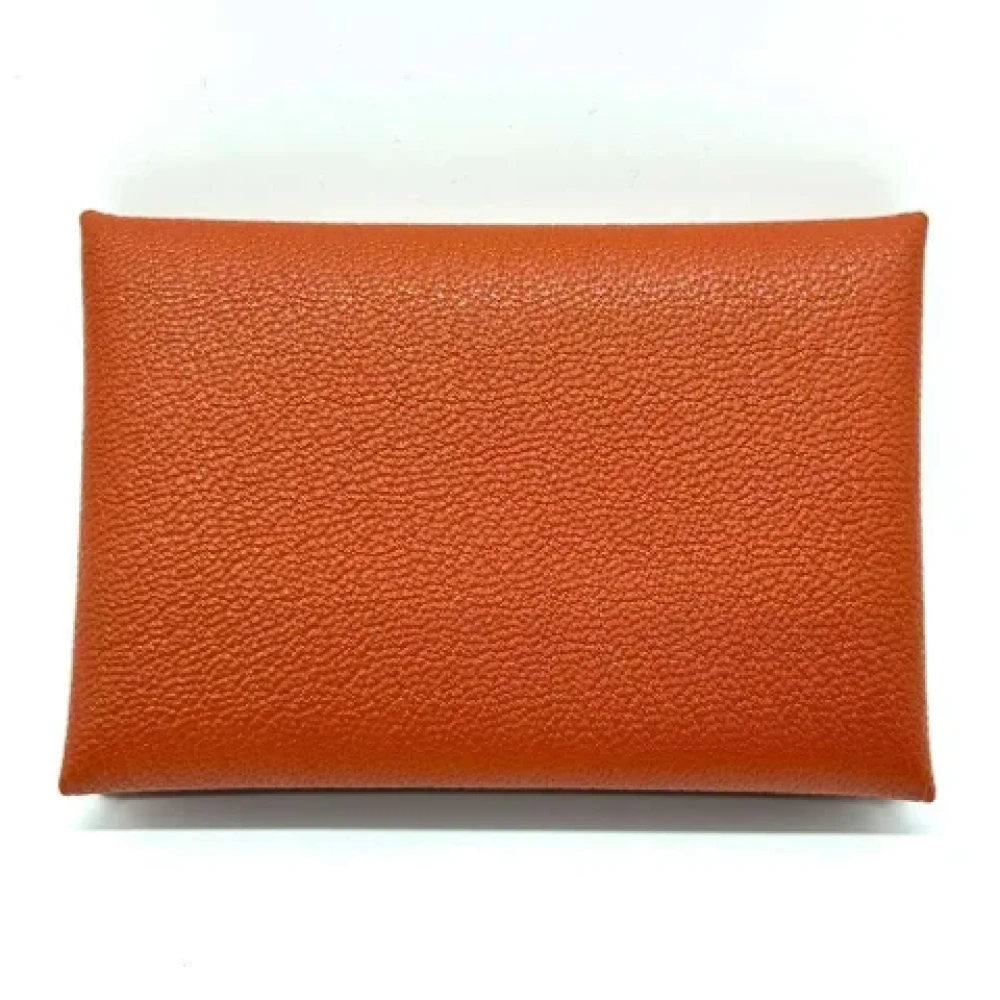 Hermès Vintage Pre-owned Leather wallets Brown Dames