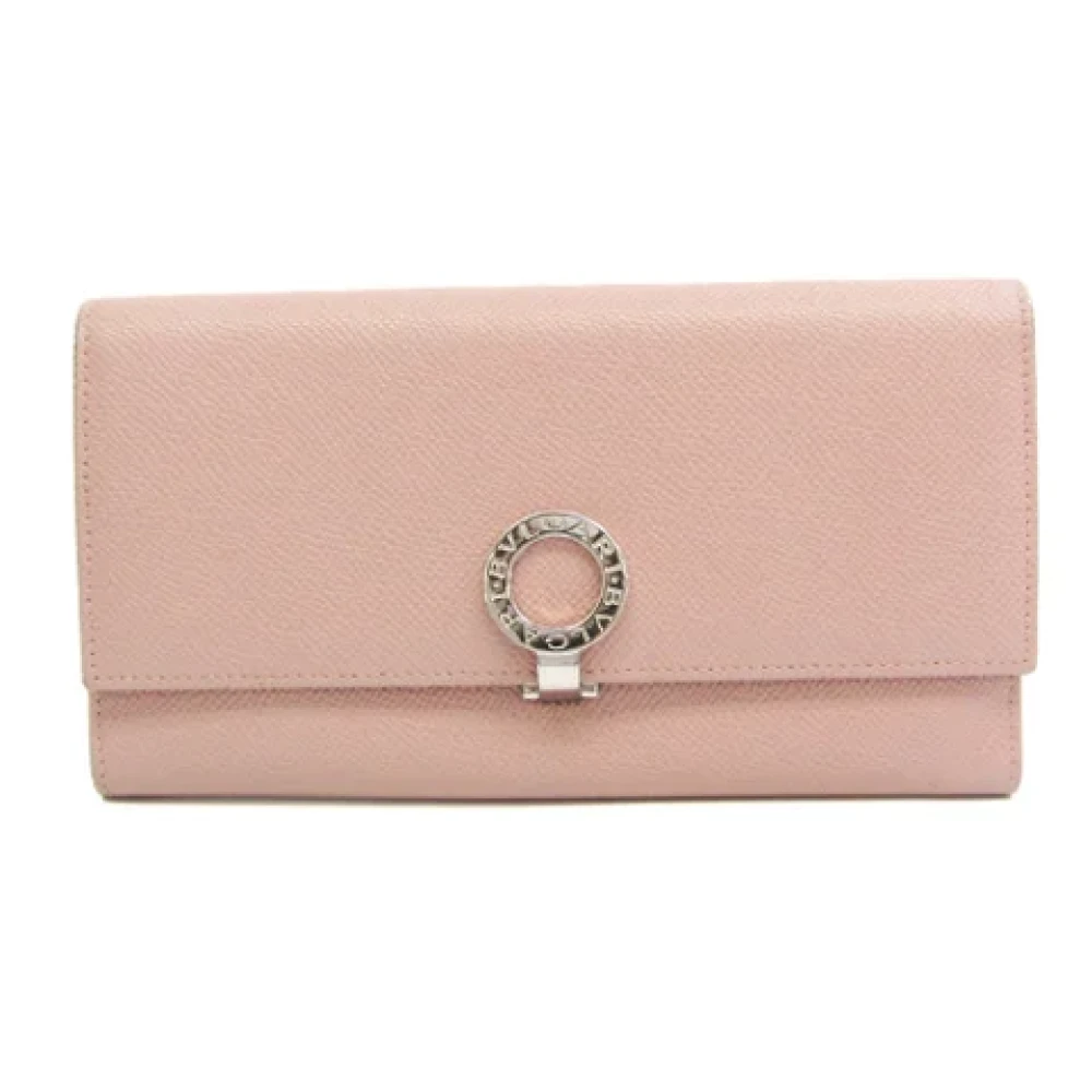 Bvlgari Vintage Pre-owned Leather wallets Pink Dames
