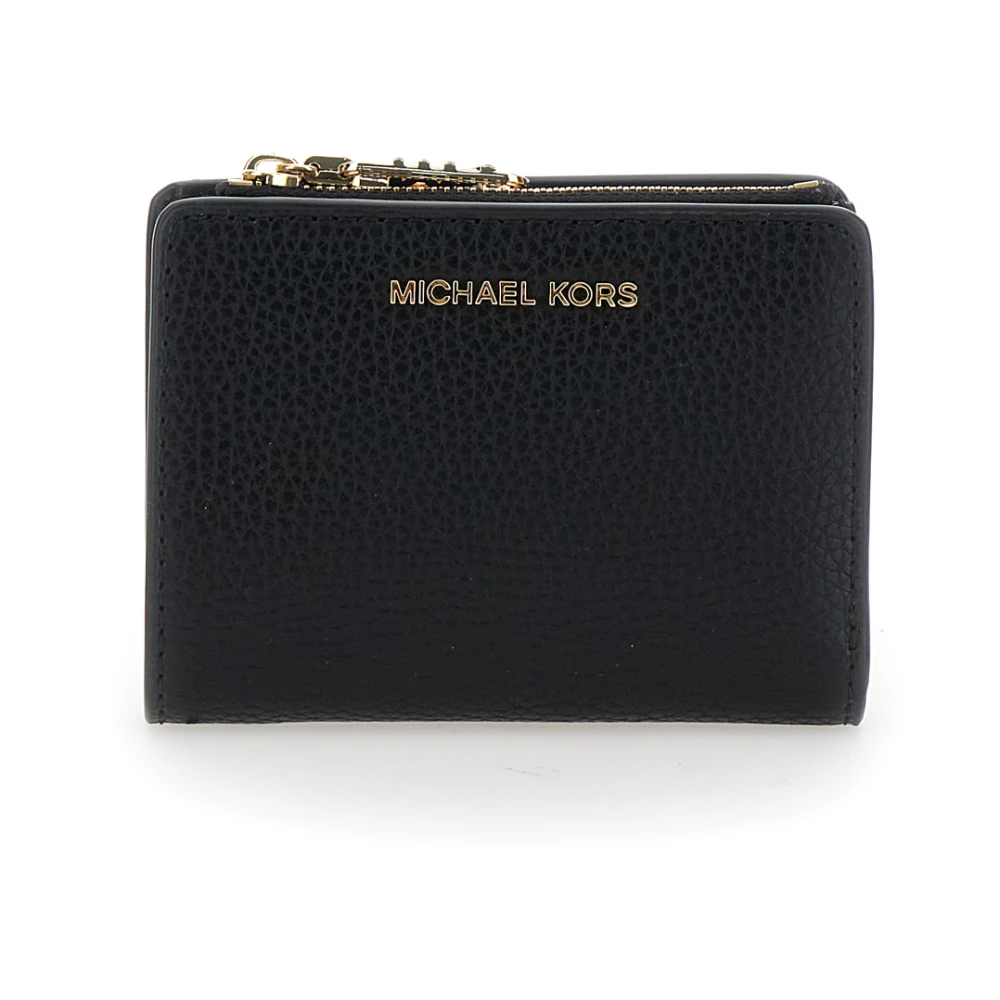 Michael Kors Zwarte Portemonnee met Snap Muntvak Black Dames