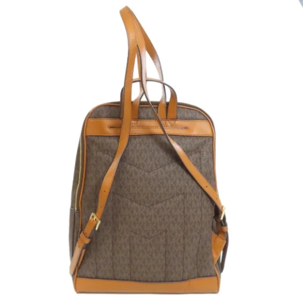 Michael Kors Pre-owned Plastic backpacks Brown Dames